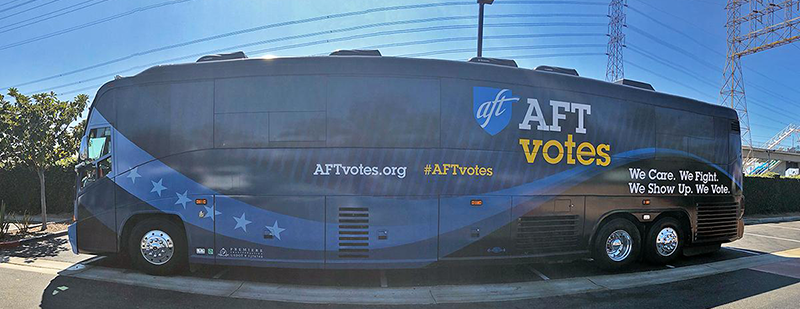 AFT Votes bus