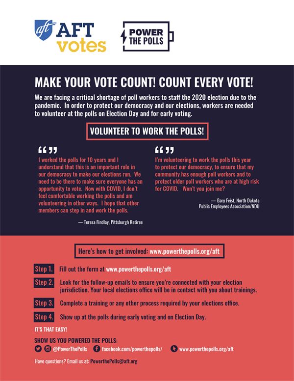 Flyer - Power the Polls