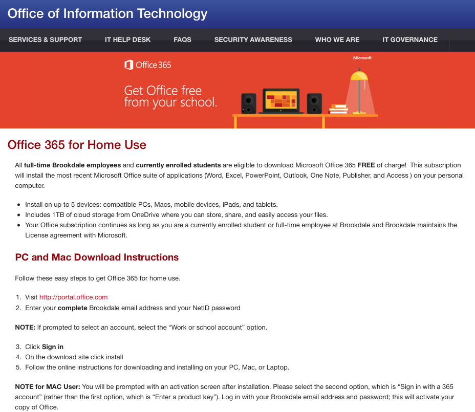 free office 365 personal download
