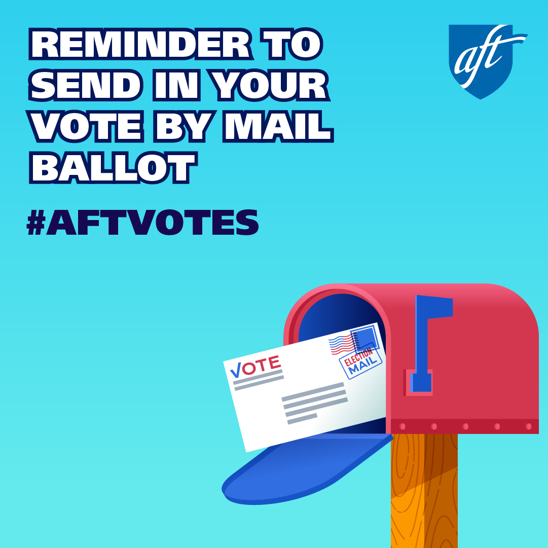 Reminder to Send in Your Vote by Main Ballot